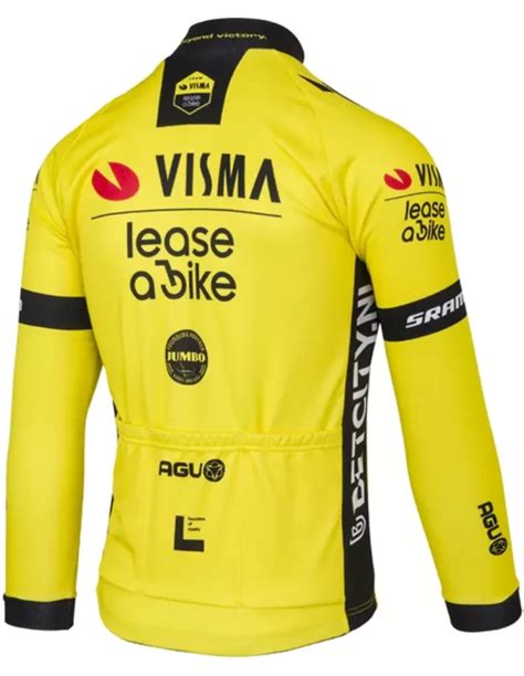 Agu Visma Lease A Bike 2024 Replica LS Fietsshirt Lange Mouw Heren