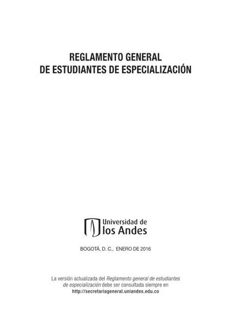 PDF REGLAMENTO GENERAL DE ESTUDIANTES DE ESPECIALIZACIÓN DOKUMEN TIPS