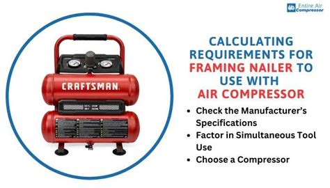 What Size Air Compressor Do I Need For Framing Nailer