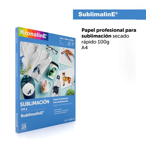 Papel Profesional Para SublimaciÓn Secado RÁpido A4 100g Kronaline