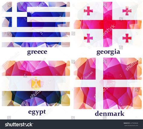 Flags World Vector Illustration Stock Vector (Royalty Free) 227949646 ...