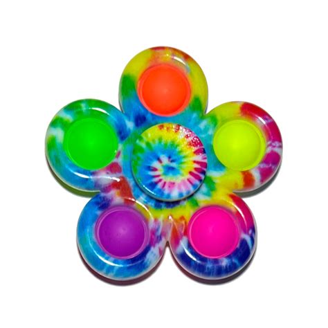 Pop It Fidget Spinner – Tie-Dye - Chewy Charms