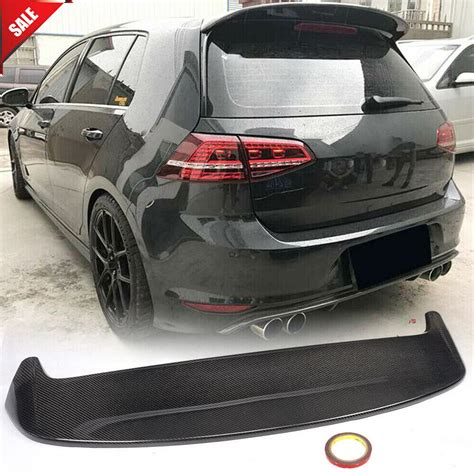 Carbon Fiber Rear Roof Spoiler Lip Wings For Volkswagen Vw Golf Mk