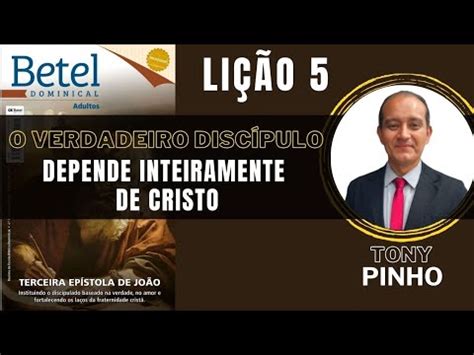 Li O O Verdadeiro Disc Pulo Depende Inteiramente De Cristo Ebd