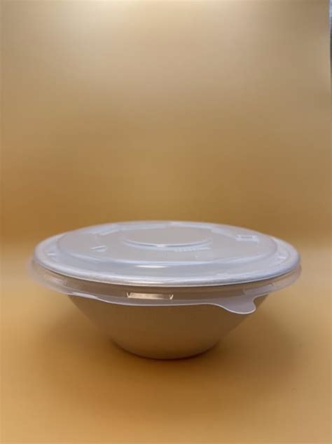 Amazon Oz Disposable Sugarcane Bowl With Dome Lids Big Paper