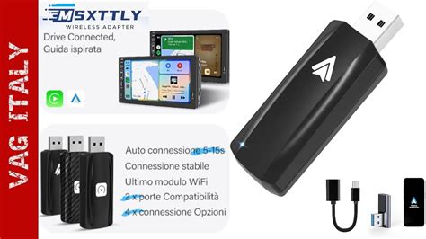 Android Auto Wireless Con L Adattatore Super Compatto Msxttly Youtube