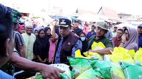 Gelar Operasi Pasar Pj Bupati H Mukti Cegah Lonjakan Harga Sembako