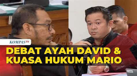 FULL Perdebatan Ayah David Dengan Pengacara Mario Dandy Dan Shane