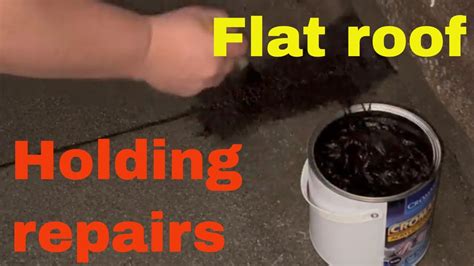 How To Repair A Leaking Flat Roof Youtube