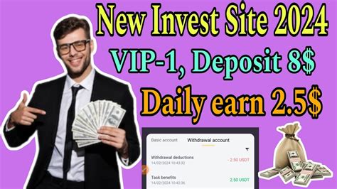 New Invest Site Vip Deposit Daily Earn