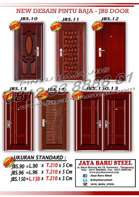 Jual Pintu Baja Ringan Harga Pintu Baja Semarang Jual Pintu Plat Baja