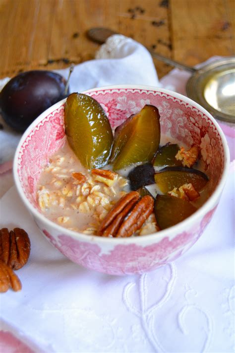 Porridge Aux Quetsches Cannelle Et Sirop D Rable Rosenoisettes