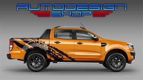 Wrapping Scratched Wildtrak Decals Ford Ranger Autodesign Shop