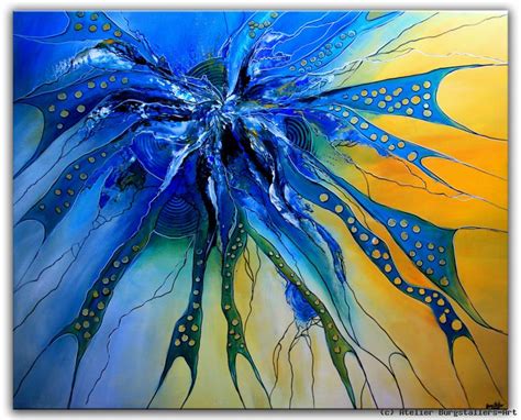 Deep View Moderne kunst abstrakte malerei leinwand von Atelier ...