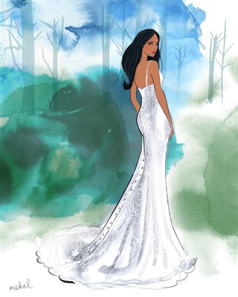 Disney's Pocahontas Wedding Dress Design | Disney princess wedding ...