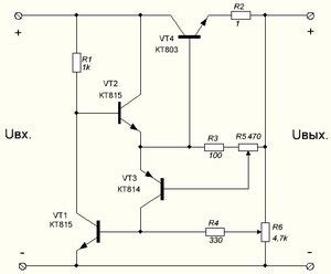Ограничитель силы тока в нагрузке - схемотехнические решения