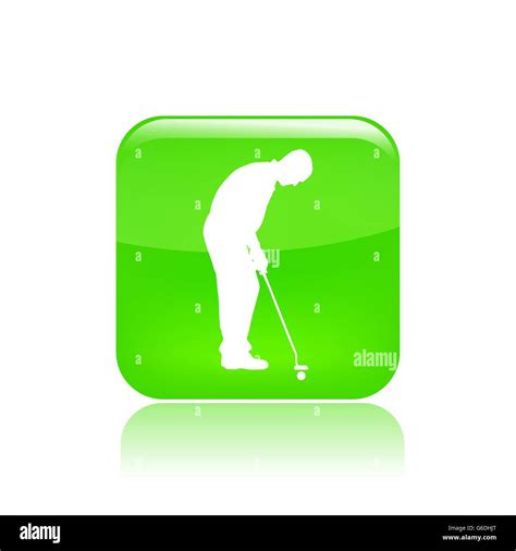 Vector Illustration Of Single Isolated Golf Icon Stock Vector Image