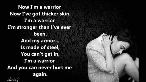 Demi Lovato Warrior Lyrics Youtube