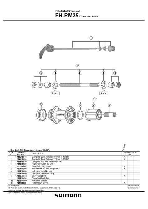 Konus Shimano Fh Rm Levi Lock Nut Pro Bike