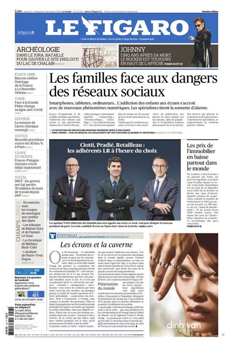 Le Figaro Dition Num Rique Du D Cembre