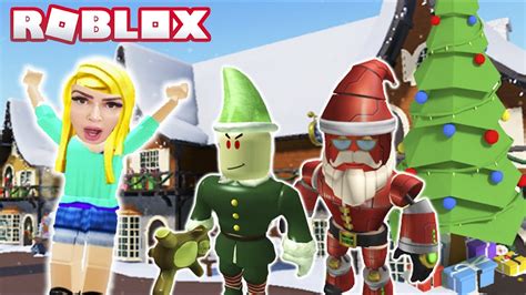 Roblox Escape Da F Brica Do Papai Noel Escape Santa S Workshop Obby