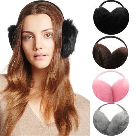 Fashion Rabbit Faux Fur Earmuffs Ear Muffs Ear Warmers Earmuffs Winter Outdoor Women Men Unisex