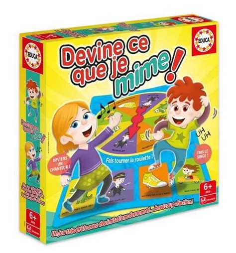 Devine Ce Que Je Mime Educa Jeux Dambiance Achat Prix Fnac