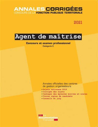 Agent De Ma Trise Concours Externe Interne E Concours