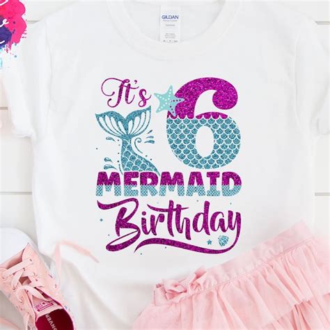 Mermaid 6th Birthday Etsy