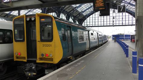 Class 313 201 Leaving Brighton Youtube