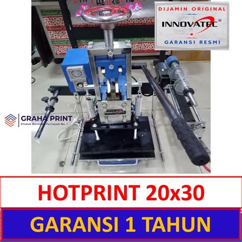 Jual Mesin Hot Print Emboss X Innovatec Alat Stamping Hotprint Manual Shopee Indonesia