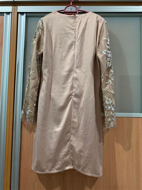 Baju Kurung Nude Pink Dusty Pink Women S Fashion Muslimah Fashion