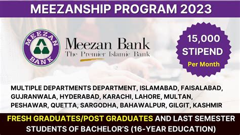 Meezanship Program 2023 How To Apply For Meezanship Program 2023