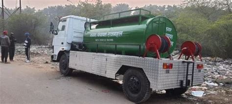 Truck Mounted Water Sprinkler System At Fog Cannon In