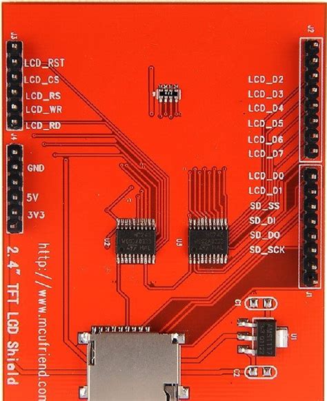 2 4 TFT LCD Module Pinout Interfacing Arduino Applications Features