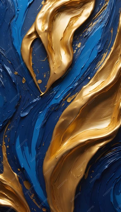 Premium Photo | Abstract background gold and blue