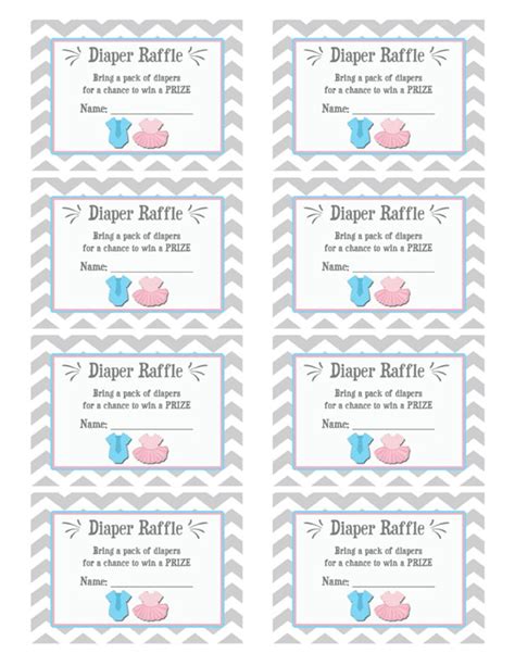 Diaper Raffle Tickets Printable All Of The Diaper Raffle Tickets Below