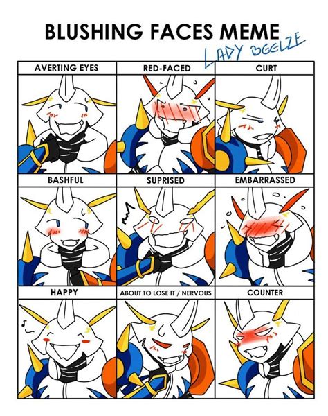 Blushing Faces Meme Omegamon By Ladybeelze On Deviantart Blushing