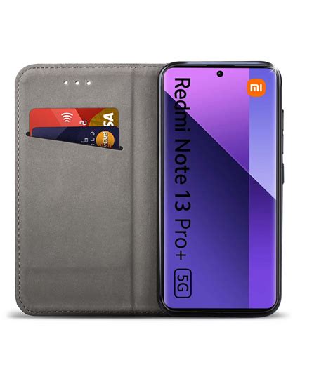 Etui Do Xiaomi Redmi Note 13 Pro Plus Czerwone Zamykane