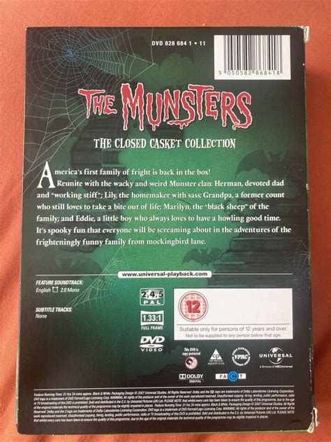 The Munsters Closed Casket Collection Dvd Complete Tv Series Disc