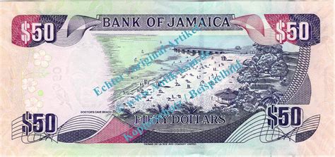 Banknote Jamaika Jamaica Dollar Schein S Sharpe Von In Unc