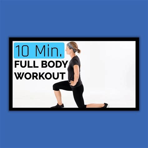 Minute Total Body Workout No Equipment