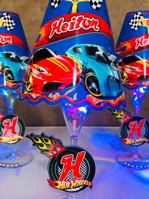Centro De Mesa Hot Wheels Compre Produtos Personalizados No Elo