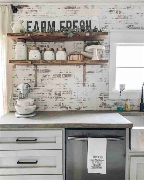 Brick Backsplash White Kitchen – Things In The Kitchen