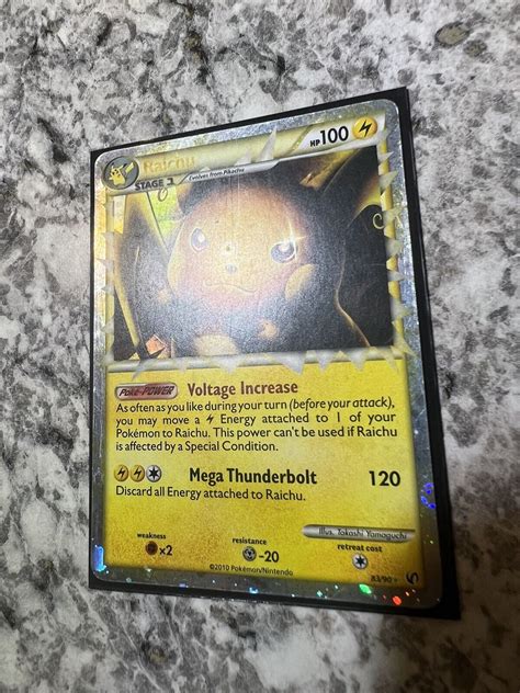 Pokémon TCG Raichu Prime HS Undaunted 83 90 Holo Holo Rare Prime Card