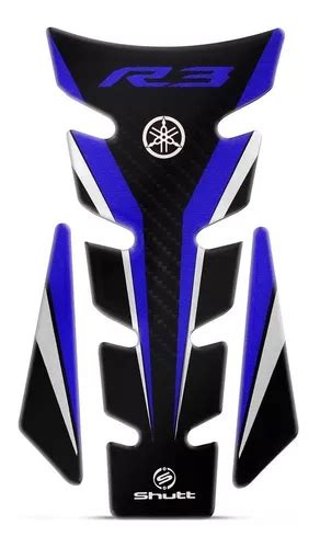 Protetor De Tanque Shutt Tank Pad Yamanha R3 Carbono Azul MercadoLivre