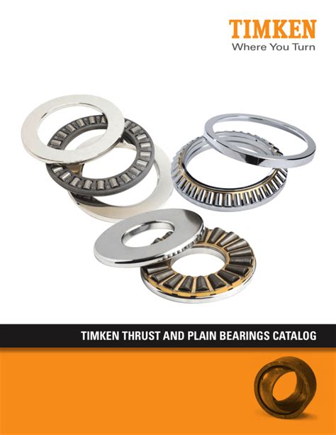 Timken Thrust And Plain Bearings Catalog