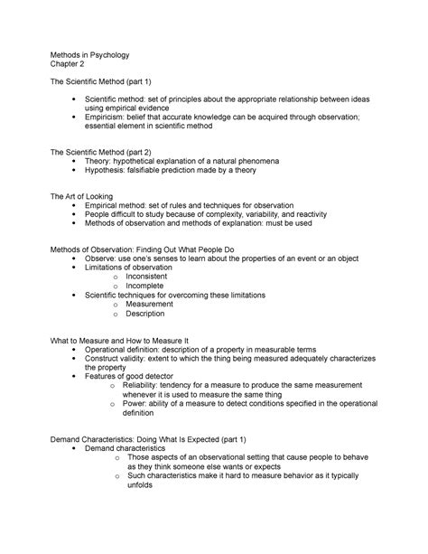 Chapter 2 Of Principles To Psychology Methods In Psychology Chapter 2