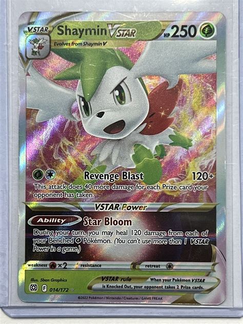 Pokémon TCG Shaymin VSTAR Sword Shield Brilliant Stars 014 172 Holo