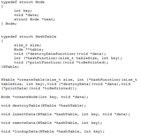 Solved Can Someone Implement A Hashtable Using The Following Chegg